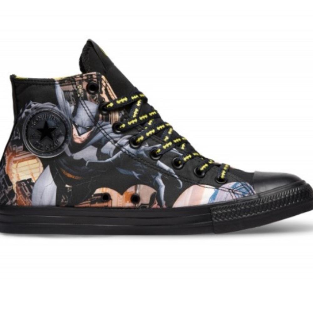 CONVERSE CHUCK TAYLOR ALL STAR DC COMICS BATMAN HI TOP SNEAKERS MEN SIZE 5